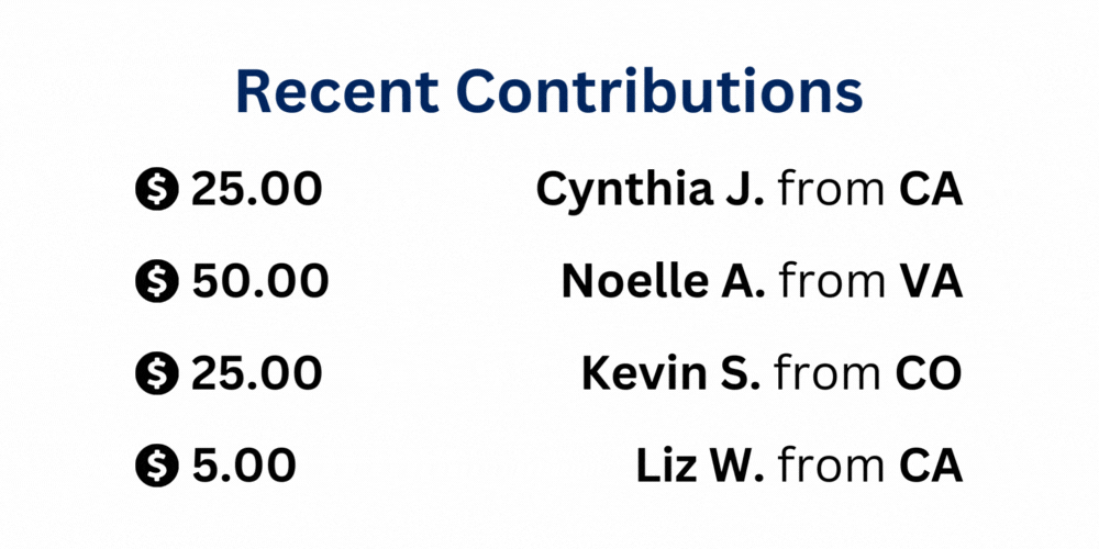 Recent Nationwide Contributions